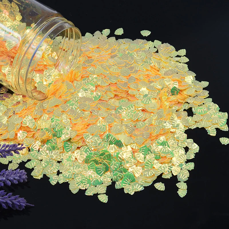 Блестки Sea shell 7 мм блестки из ПВХ россыпью для дизайна ногтей маникюра шитья