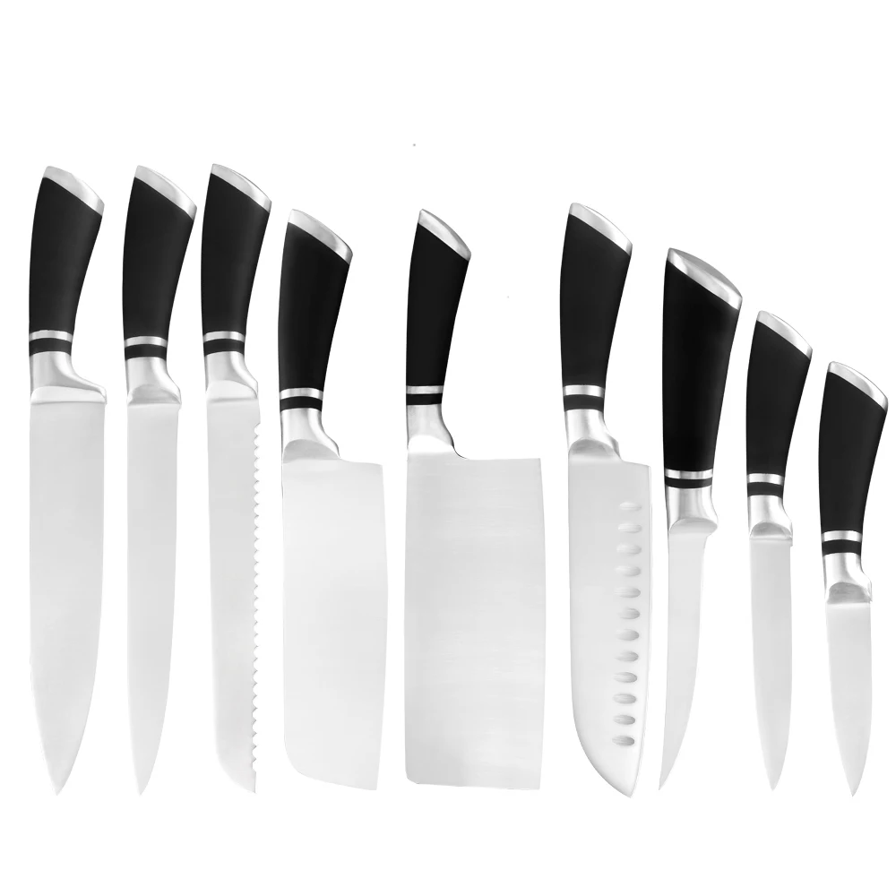 XYj Кухня ножи Набор 3Cr13 Нержавеющая сталь утилита Santoku для нарезки хлеба шеф повар