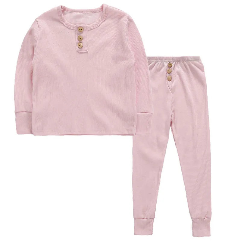 

2PCS Pajama Set Baby Boy Girl Nightgown Children Girl Boy Infant Casual Sleepwear Robe Nightwear Home Thermal Pajama Sets Autumn