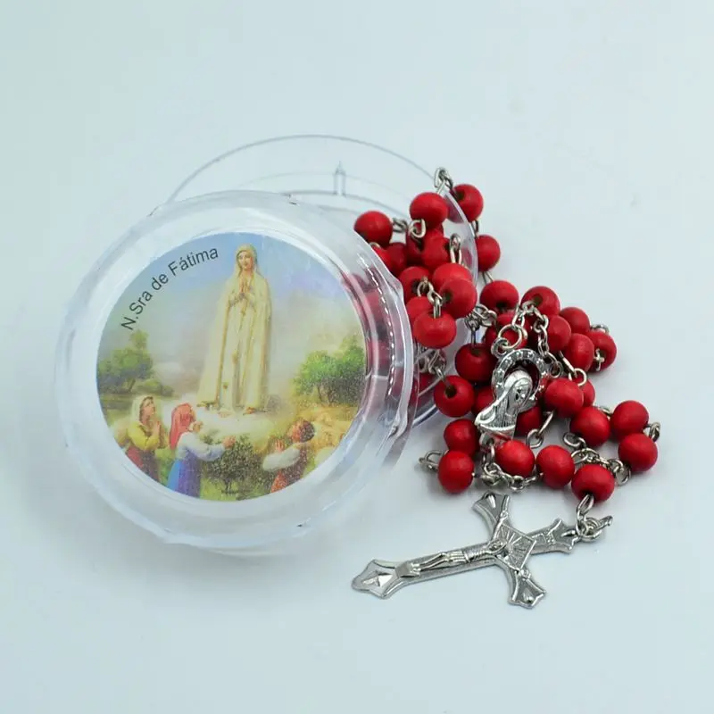 Фатима четки бусины INRI Jesus крест кулон ожерелье католические модные религиозные