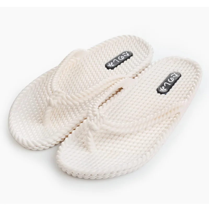 

2021 Summer Slippers Women Casual Massage Durable Flip Flops Beach Sandals Female Wedge Shoes Striped Lady Room Slippers