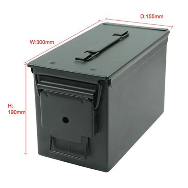 Высококачественная стальная коробка для хранения в стиле милитари жестянка с