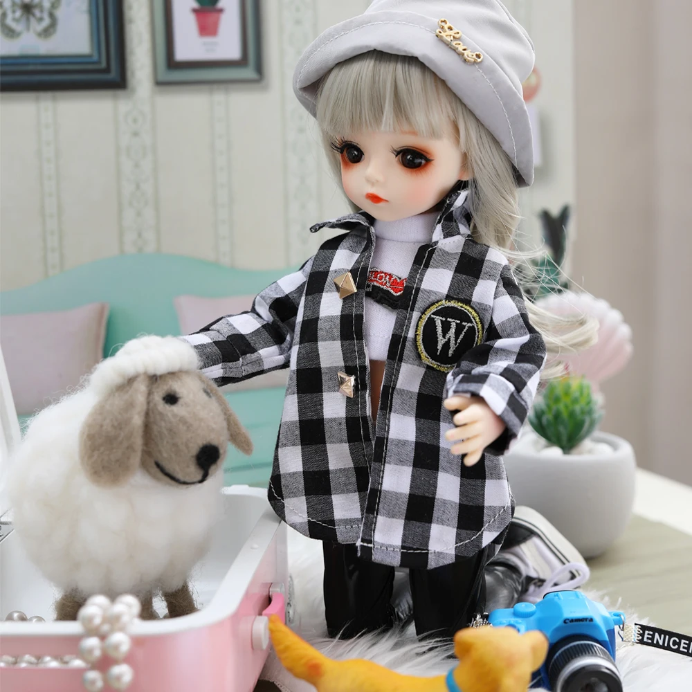 Bjd кукла 30 см подарки для девочки 18 суставов кукла с одеждой DIY кукла лучшие подарки для девочки ручной работы игрушка косметика