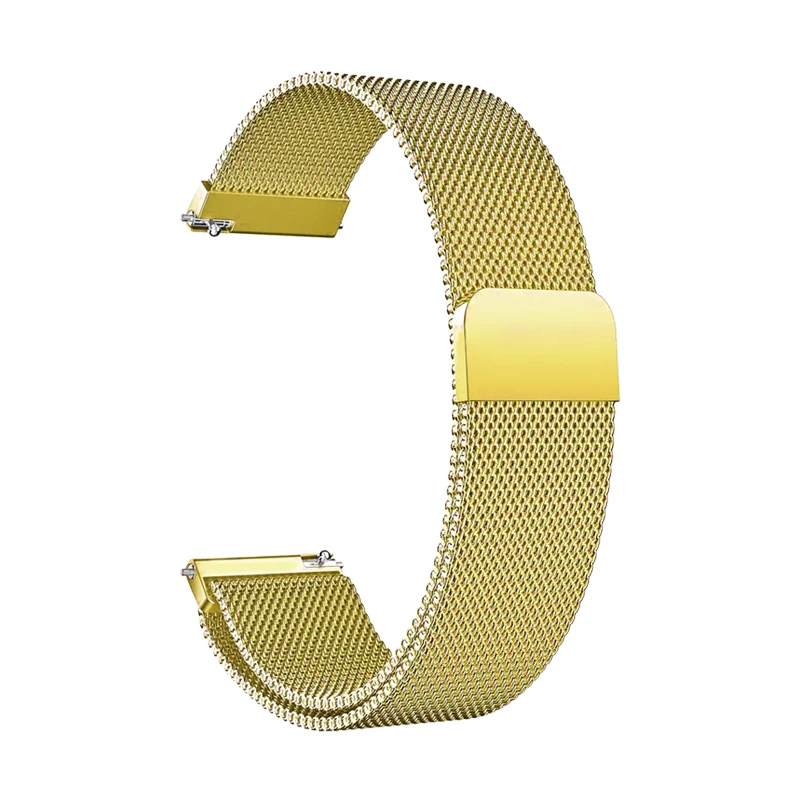 Local gold Миланский Браслет для samsung Galaxy 46 мм 42 мм gear s2/S3 сменный ремешок для Amazfit GTR/HONOR Magic WATCH 2 аксессуары - Цвет ремешка: Local gold