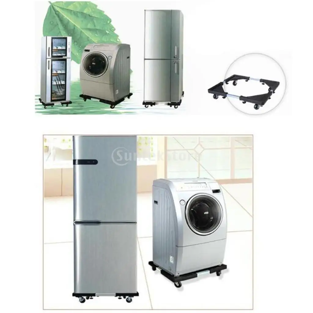 

household movable refrigerator floor trolley fridge stand washing machine base
