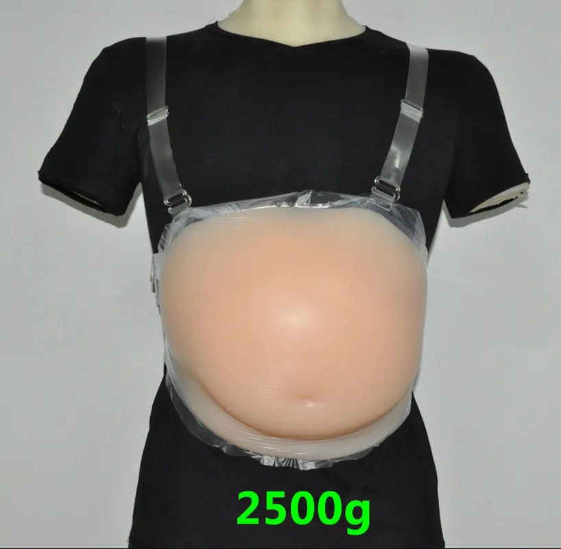 8-10 Month 2500g Silicone Fake Pregnant Belly Artificial Jelly Belly Tummy Pad Artificial Baby Tummy Bump Silicone Belly Woman