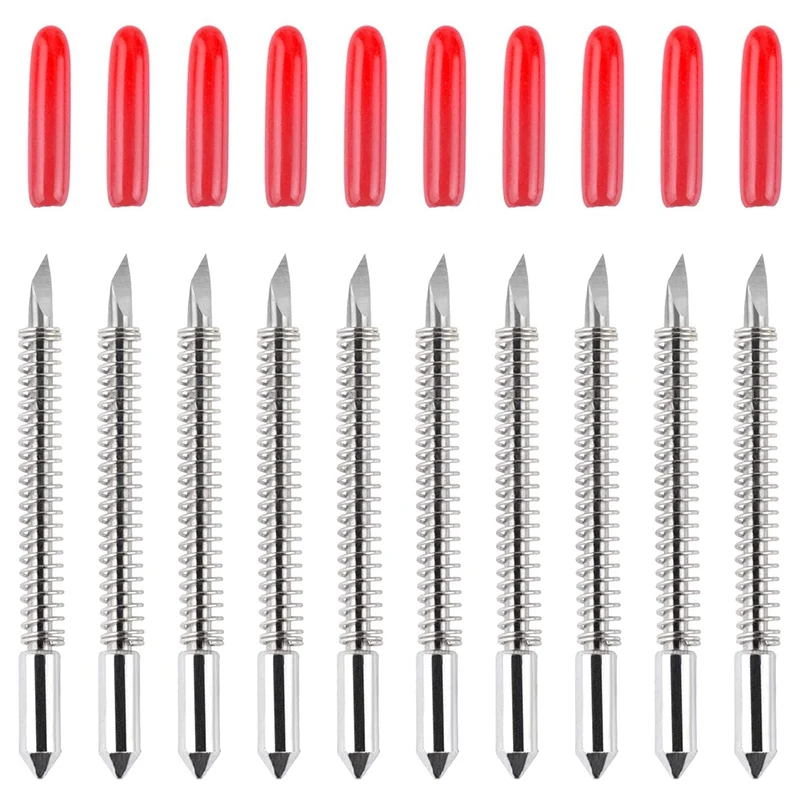 

HLZS-50Pcs 45 Degree Vinyl Cutter Plotter Blades for Graphtec CB09U CB09 Silhouette Cameo Cutting Knife Cricut Maker