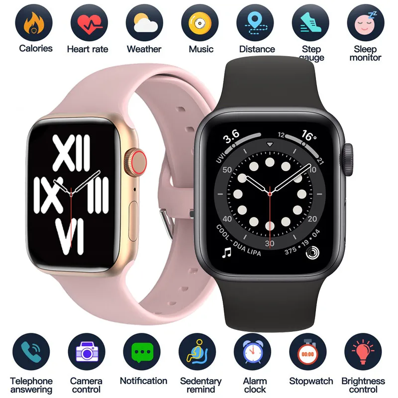 

2021 Customize Wallpaper Smart Watch 1.75 Inch IP67 Sport Smartwatch Men Women Sleep Heart Rate Monitor Watches For IOS Android