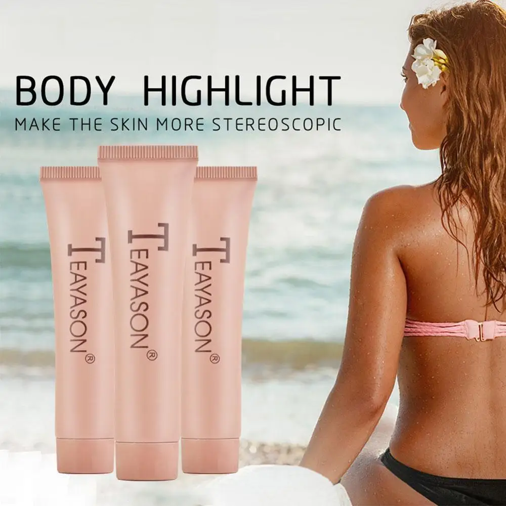 Профессиональный мерцающий хайлайтер крем 35 г праймер основа контурирующий