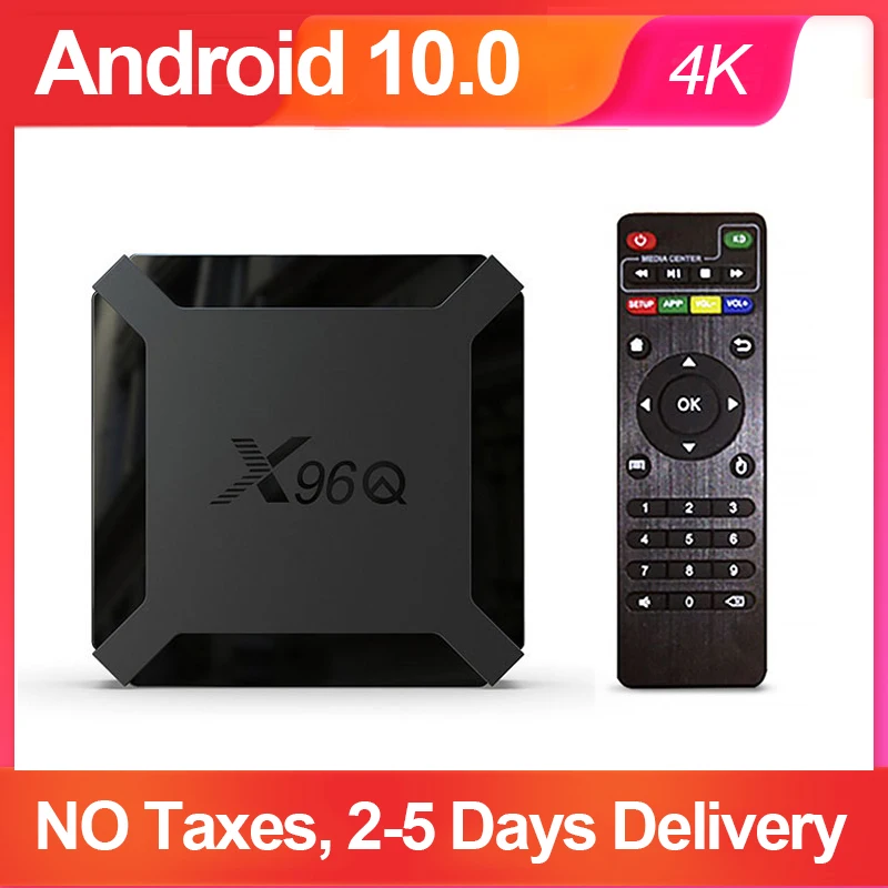 

X96Q TV BOX Android 10.0 2020 Allwinner H313 Quad Core 1G 8G 2G16G TV BOX 2.4G WiFi 4K Media Player Smart TV Set Top Box X96 Q