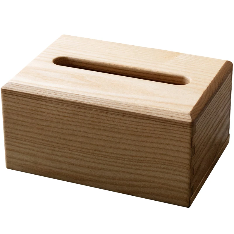 

Ash Wood Napkin Holder Box with Natural Finish
