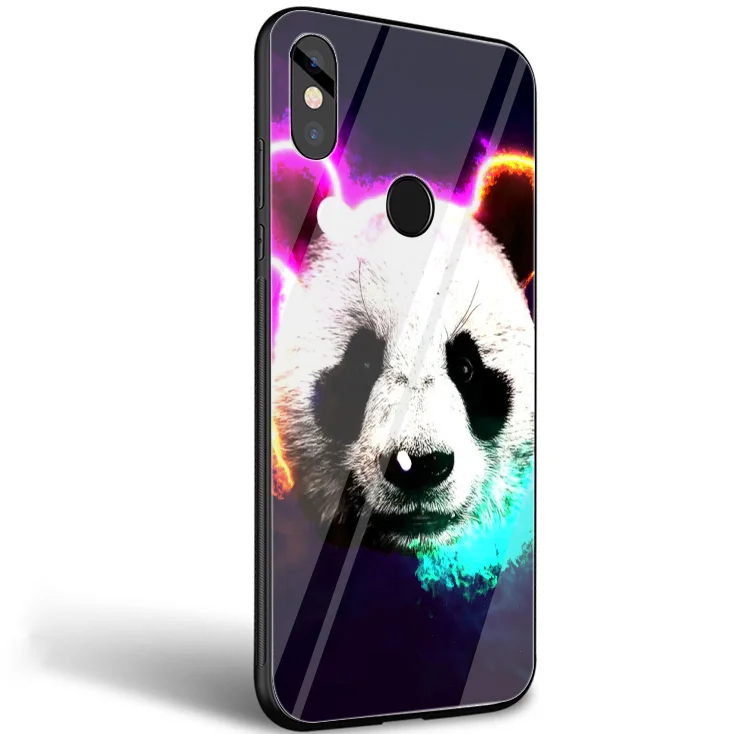 Чехол из закаленного стекла Desxz Panda Dab для Xiaomi mi 8 9 Lite A1 A2 Red Note 5 6 7 Pro 6A 4X Pocophone F1 |