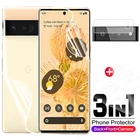 Гидрогелевая пленка 3 в 1 для Google Pixel 6 Pro, защита экрана, мягкий чехол из ТПУ для Pixel 6 Pro, защитная пленка, не стекло