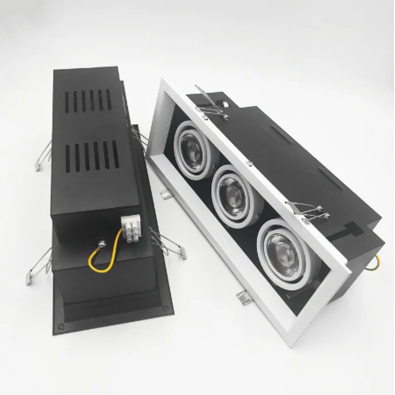 Встраиваемые светодиодные потолочные светильники с COB матрицей 10 Вт 20 лампы