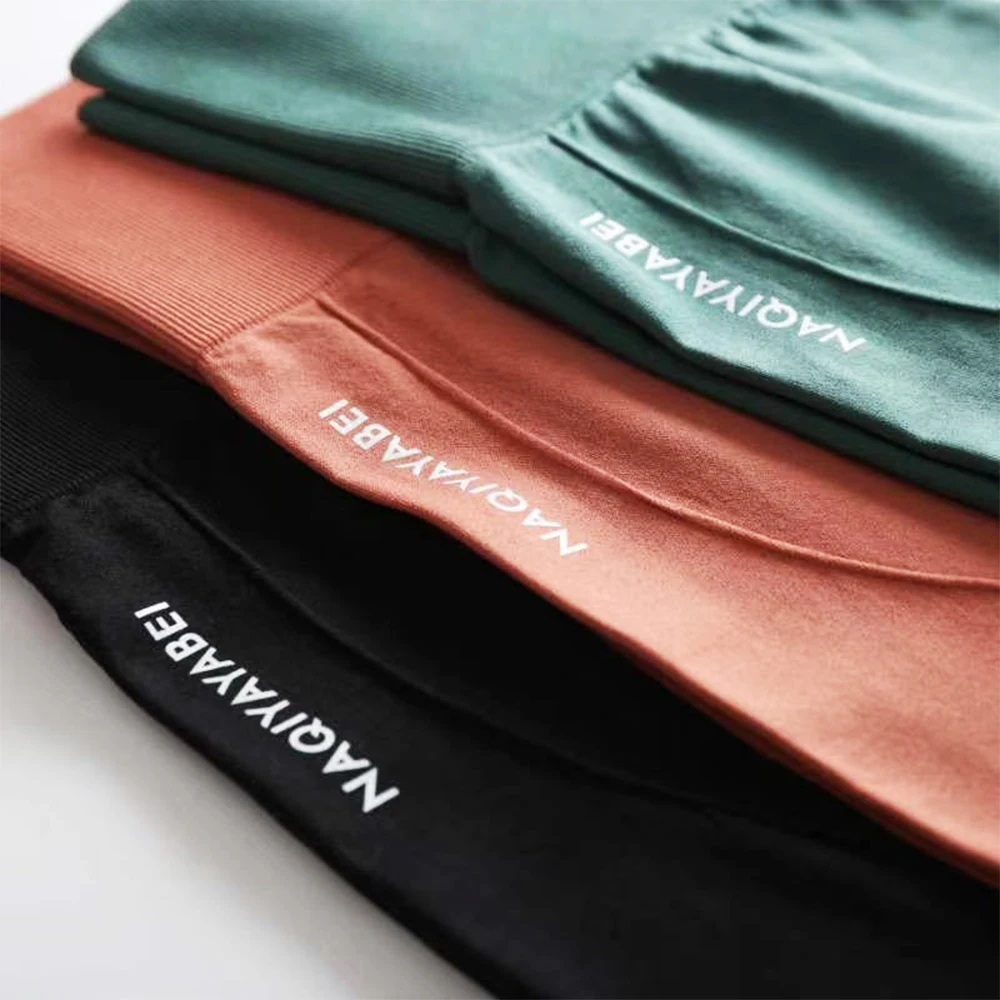 Шорты женские бесшовные с высокой талией для фитнеса и йоги спортивные Леггинсы