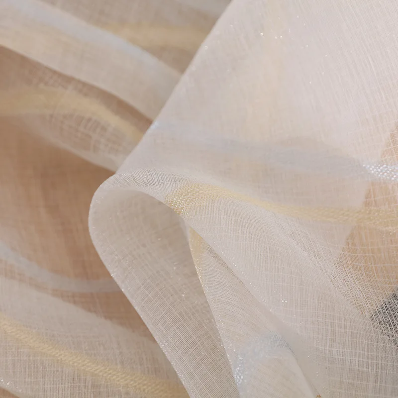tulle 03 Утолщенные белые занавески для гостиной, балконные занавески, современные полосатые занавески, тюлевые занавески для спальни, оконные шторы 377& 30 - Цвет: tulle 03