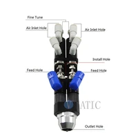 2pcs Stainless Steel Pressure Tanks 5L Double Liquid Valve Machine Complete Set of Dispensing Equipment AB Glue Dispenser