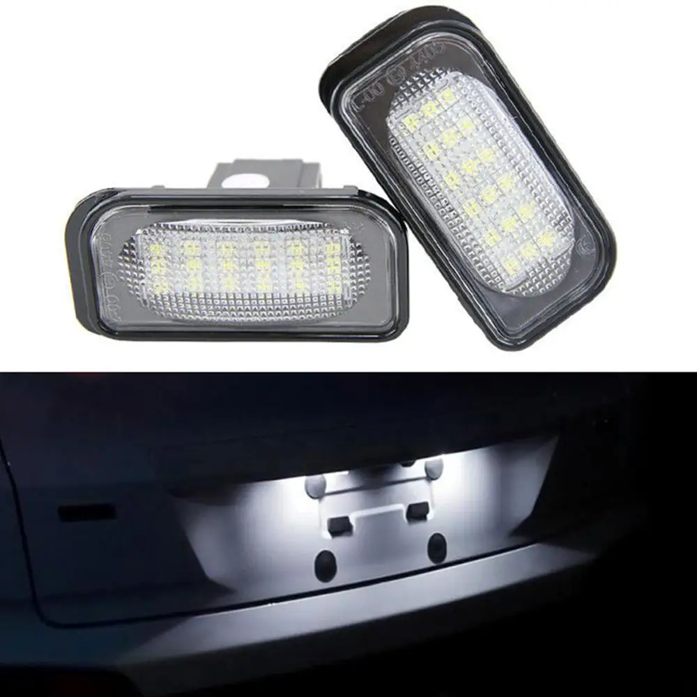 2 шт. 18SMD светодиодный номерной знак для Benz c класс W203 седан SL Class R230 CLK W209 C209 A209