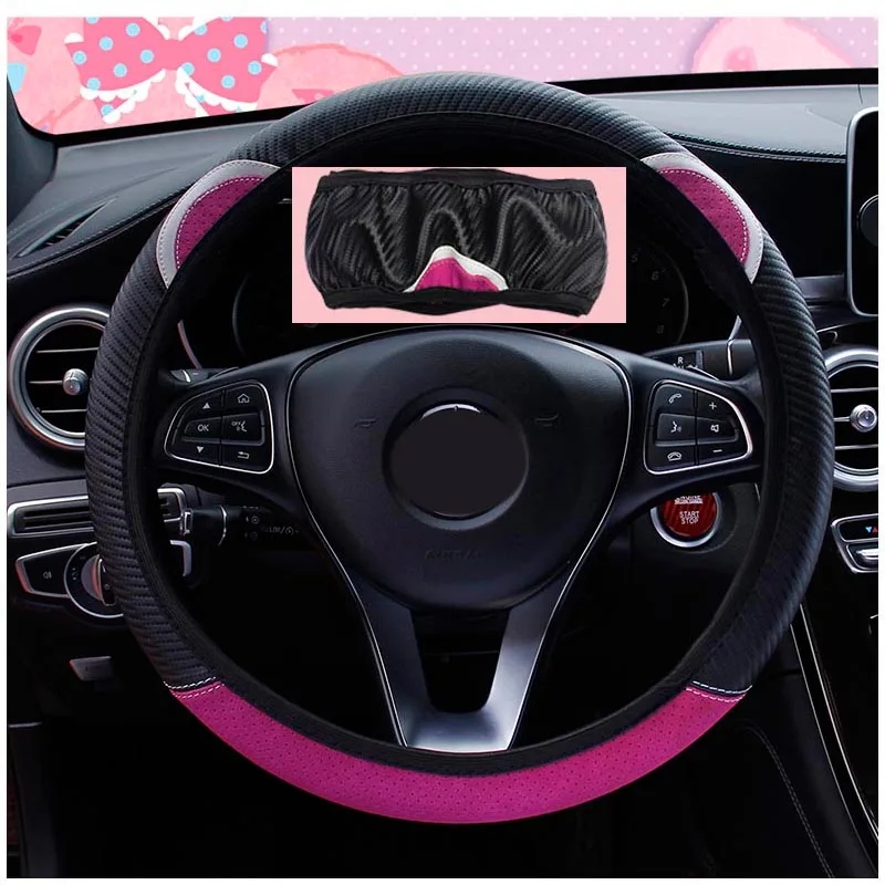 Кошачий карбоновый чехол рулевого колеса автомобиля Противоскользящий для Toyota Corolla Avensis RAV4 Yaris Auris Hilux Prius verso MG 3 ZR Buick
