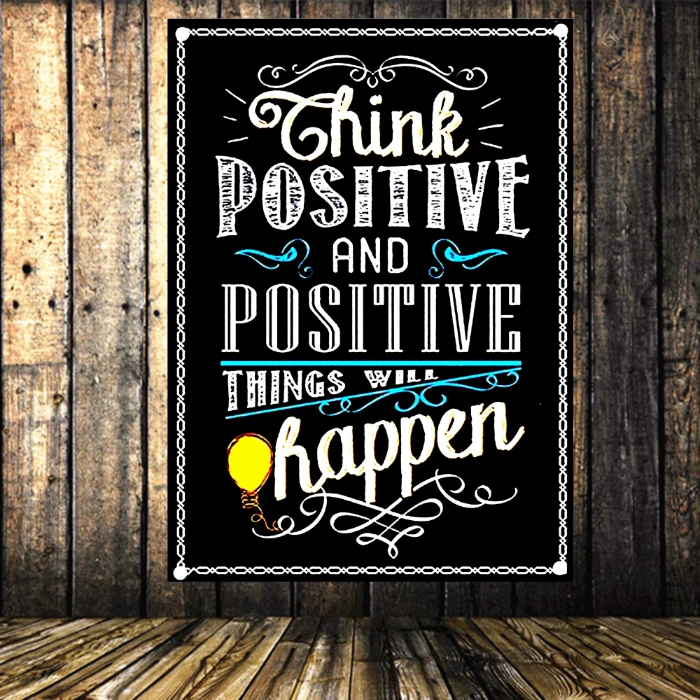 

Motivational Flag & Banner for Students, Inspirational Tapestry, Classroom Posters with Inspiring Quotes, Chalkboard Design G1
