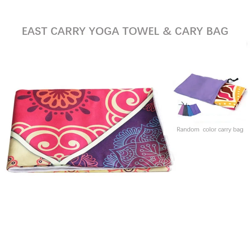 Printed Hot Yoga Towel Microfiber Non Slip Yoga Blanket Fitness Workout Mat Cover Quick Dry Gym Pliates Yoga Mat Towel 182*64cm