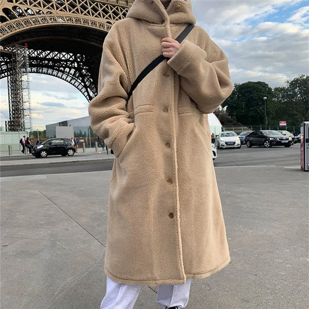 Женское зимнее длинное пальто из искусственного меха длинная куртка для женщин с