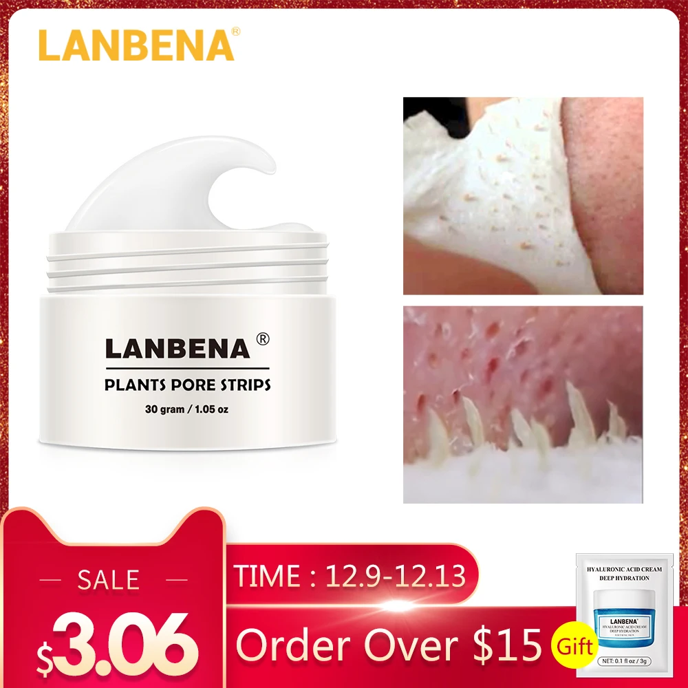 LANBENA, маска для удаления черных точек, маска для носа, полоска пор, черная маска для лица, лечение акне, глубокое очищение лица, уход за кожей