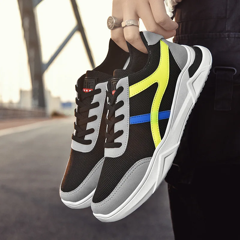 

2021 Summer New Fashion Lightweight Fly Woven Breathable Comfortable Sports Shoes Men's Shoes Casual Running Men's Shoes