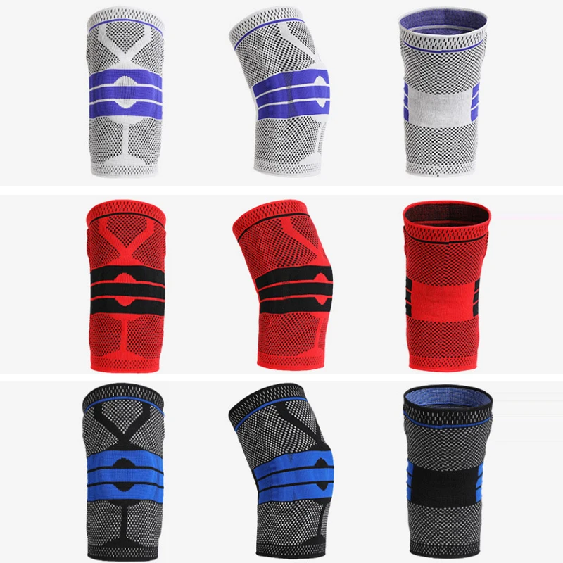 1 шт. стильный лоскутный наколенник поддержка спортивных нейлоновых втулок