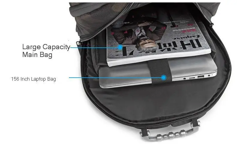 Fashion Man Backpack 15.6 Inch Laptop USB Charging Bluetooth Speaker Male Bags Recharging Multi-layer Space Travel Anti-thief