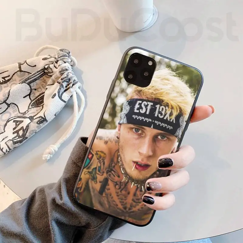 

Machine Gun Kelly MGK Custom Photo Soft Phone Case for iphone 11 Pro 11 Pro Max X XS XR XS MAX 8plus 7 6splus 5s se 7plus SE