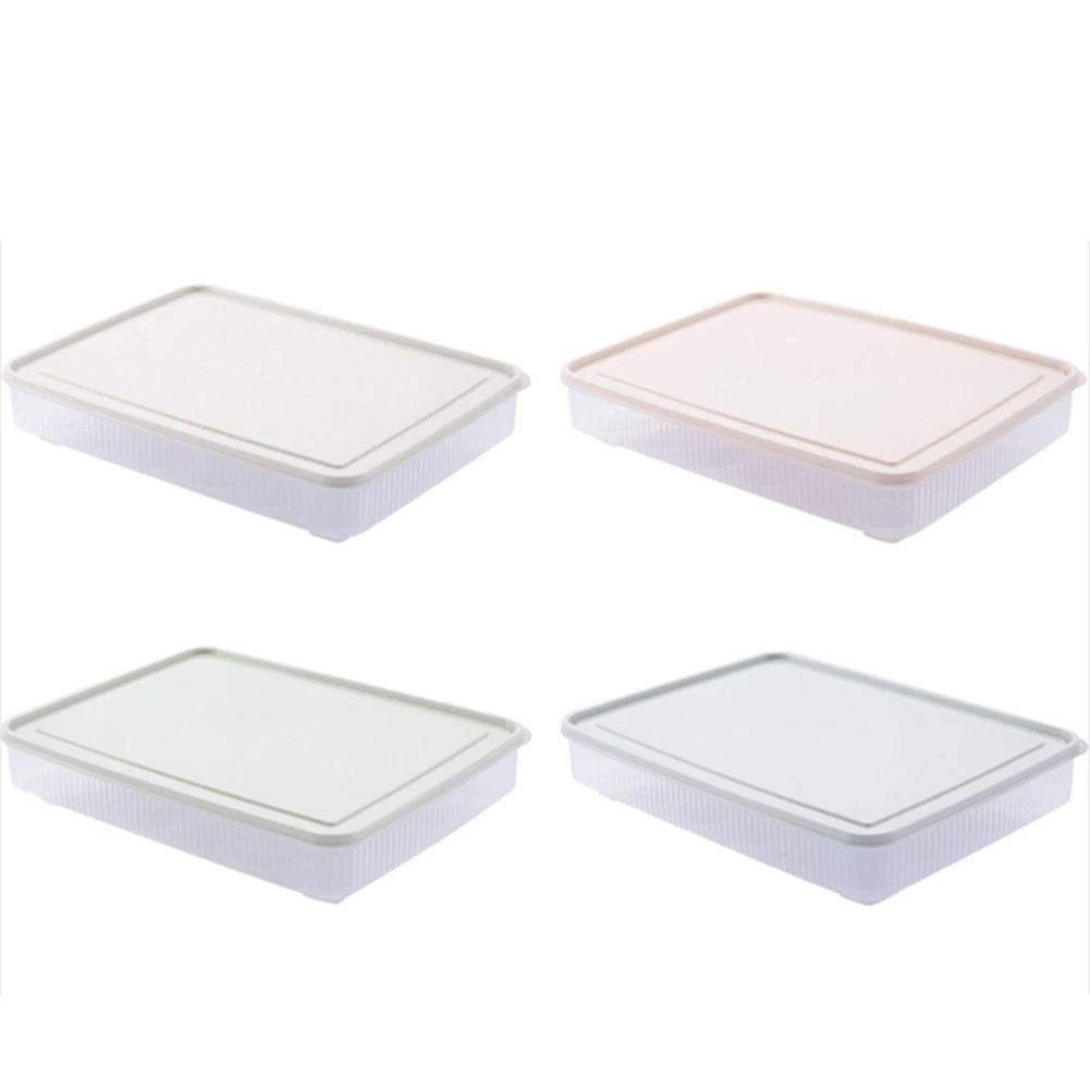 

Holder Egg storage box Box Fridge Plastic Organizer With Lid Organiser