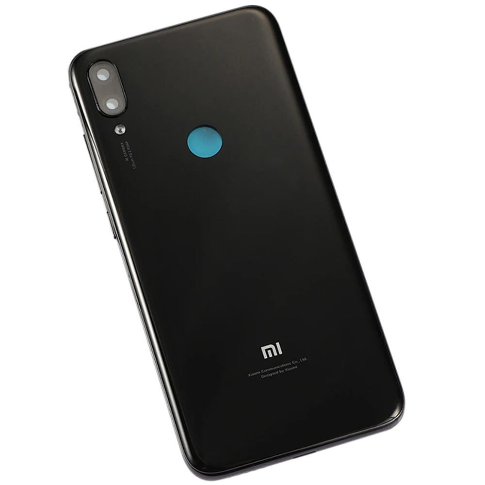 black Xiaomi Mi Play Back Крышка корпуса батареи Защитный чехол для телефона ПК для Xiaomi Mi play запасные части 5,8" с логотипом - Цвет: black
