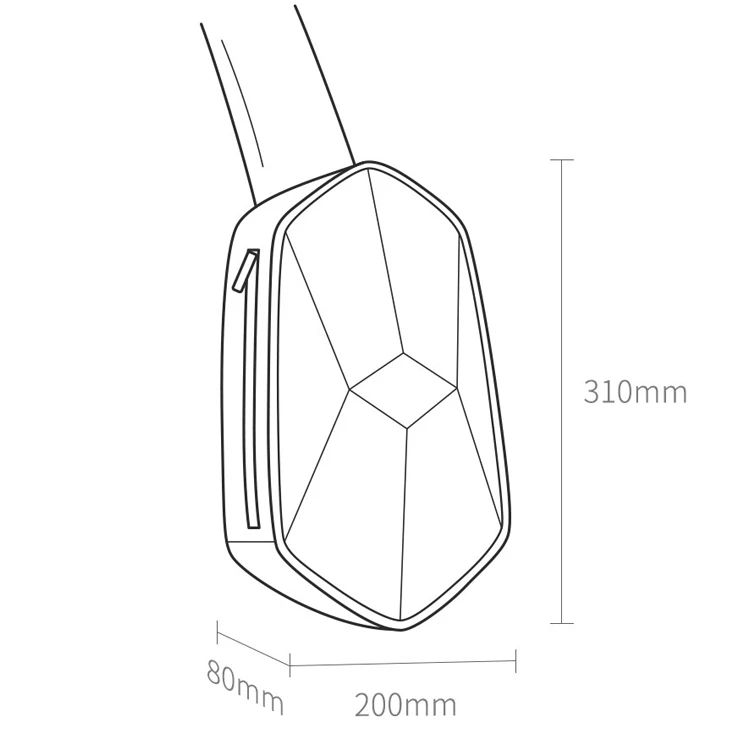 Оригинальная нагрудная сумка Xiaomi BEABORN Polyhedral Спортивная повседневная через