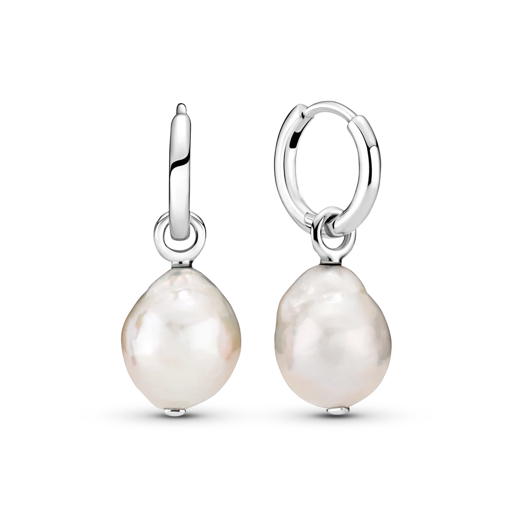 

FORVIONA New 100% 925 Sterling Silver Charm earrings pearl earrings fit women DIY Wedding anniversary gift jewelry
