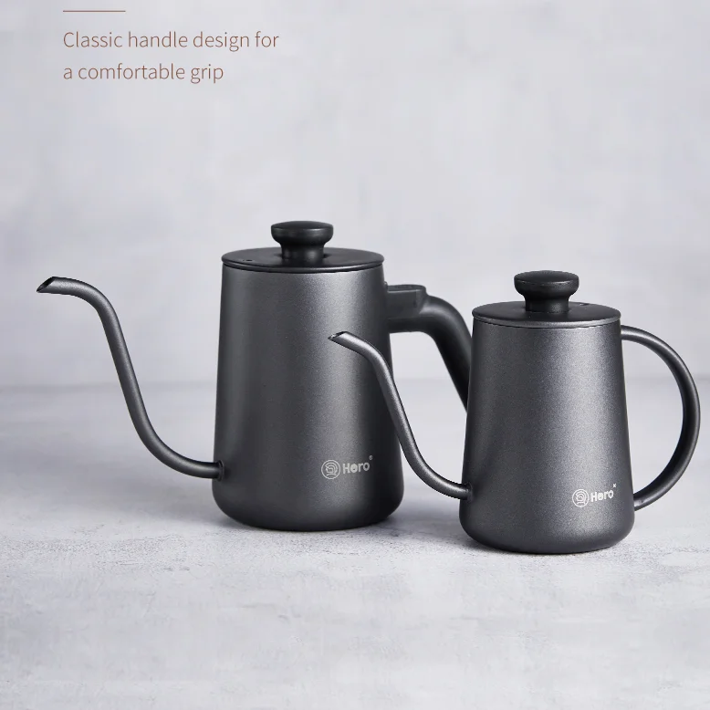 

Hanging Ear Coffee Pots Food Grade Portable Stainless Mini Pour Over Lid Drip Coffee Pots Kitchen Bule De Cafe Coffeeware DG50CP