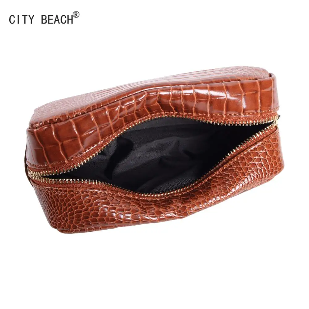 

Hot selling leopard plaid print cosmetic bag makeup bag Toiletry bags large capacity women cosmetic bags