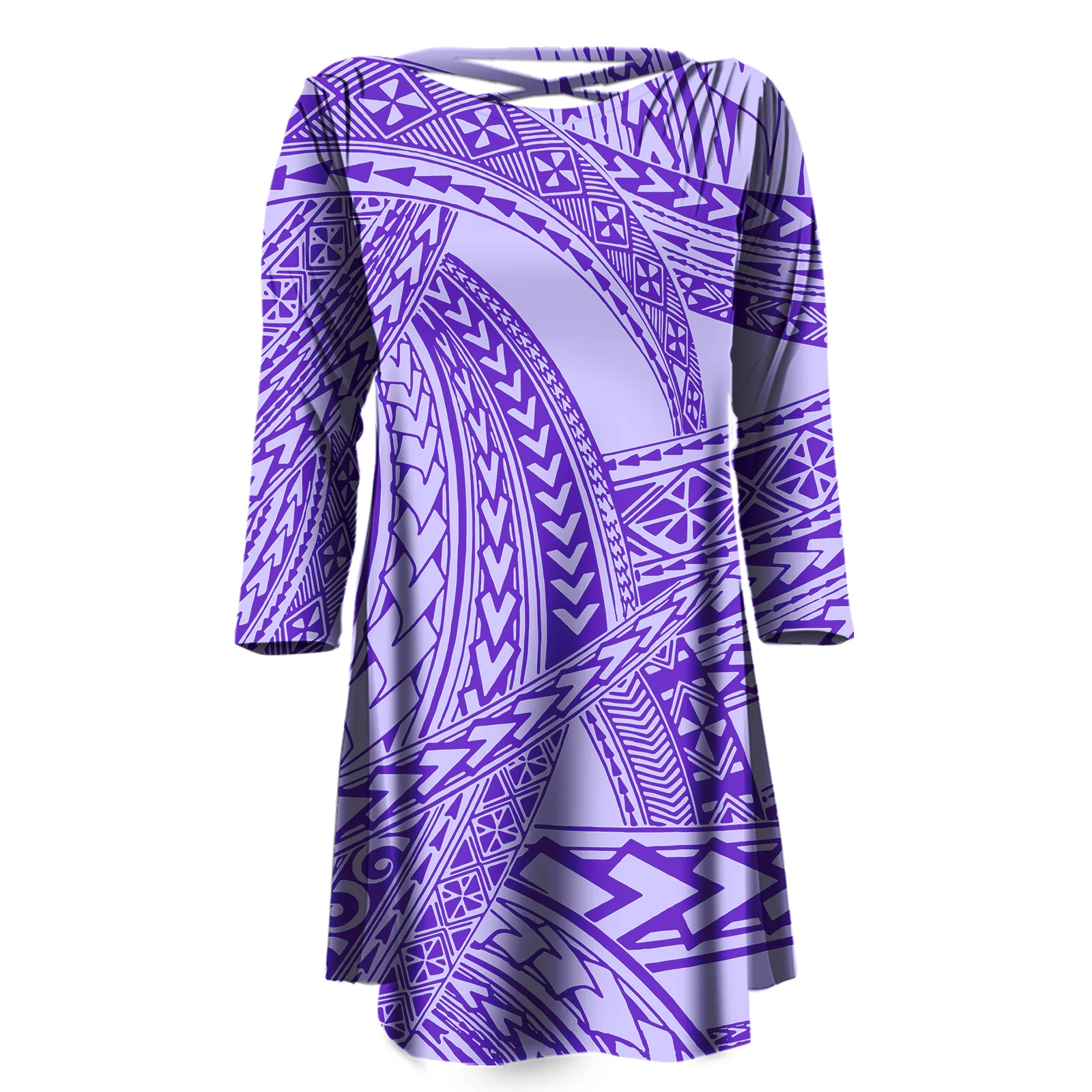 17 MOQ Самоанская одежда полинезийская Женская этническая тату в полоску Puletasi |