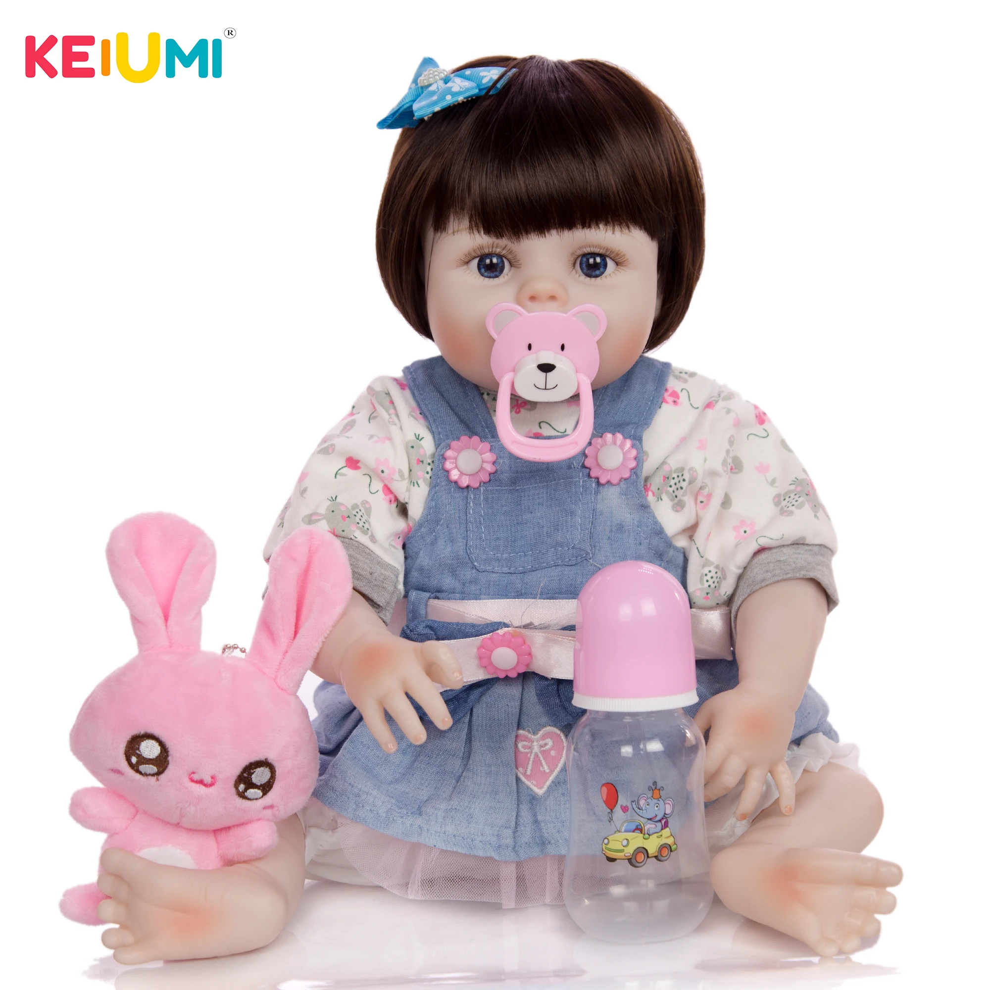 KEIUMI очаровательное модное похожая на настоящую 19 дюймов Reborn Baby куклы игрушки