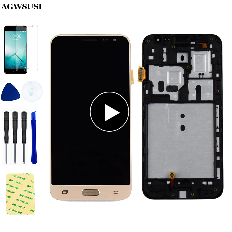 Для Samsung J3 2016 ЖК экран J320F дисплей J320FN сенсорный в сборе с рамкой для Galaxy J320 J320M J320H