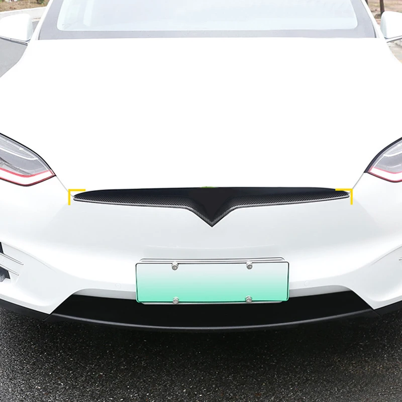 Для Tesla модель X- ABS автомобильные аксессуары Передняя головка крышка двигателя решетка крышка отделка 1 шт