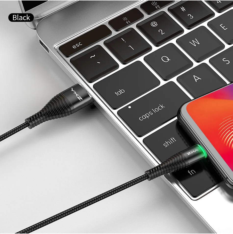 YKZ светодиодный Micro USB кабель 3A Быстрая зарядка и синхронизация данных шнур для samsung huawei Xiaomi Andriod USB Microusb Кабели для мобильных телефонов