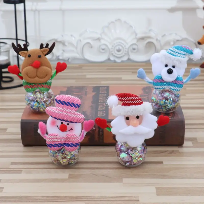 Рождественская банка для конфет контейнер печенья снеговик Санта Клаус