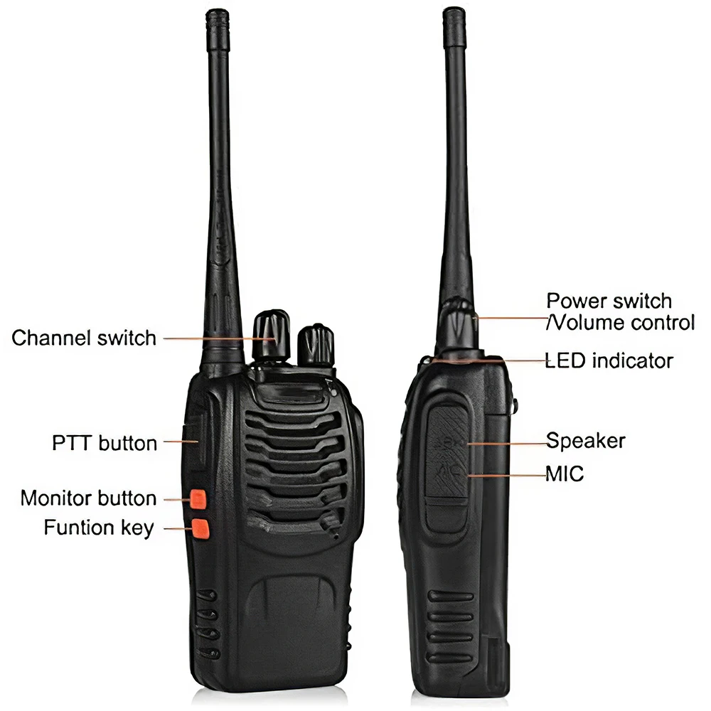 Портативная радиостанция Walkie Talkie 16 Channel двухсторонняя рация с USB зарядным