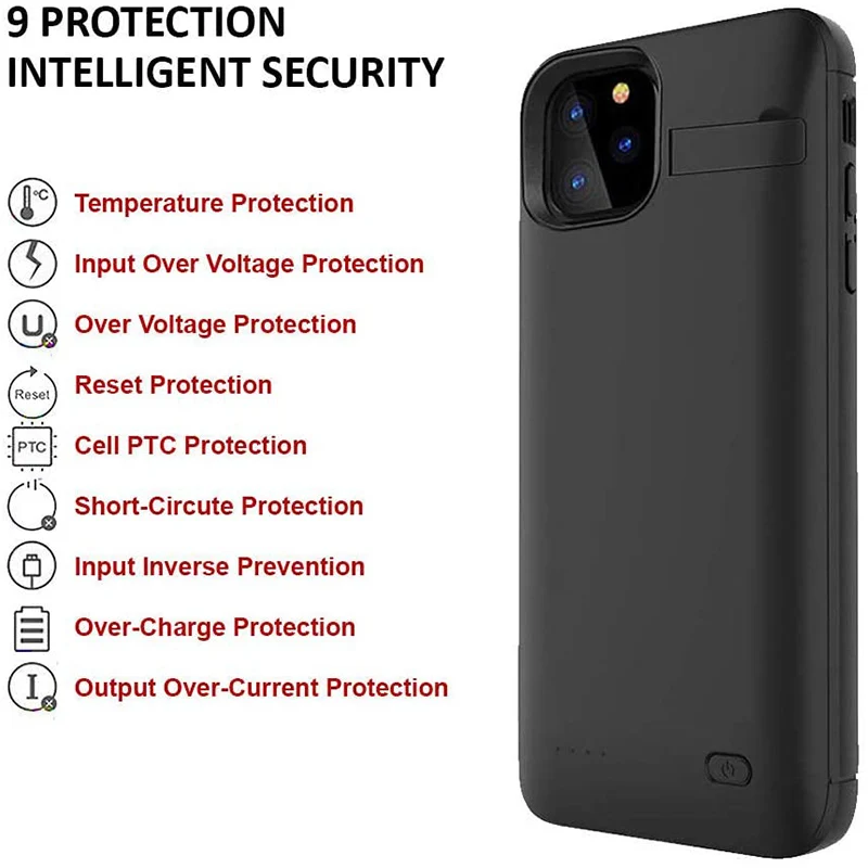 NENG 6200 мАч с функцией умной зарядки чехол внешний аккумулятор для Iphone X Xr Xs Max 11 12 mini