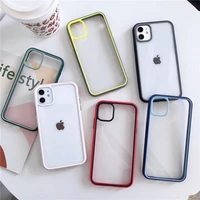 shockproof silicone protection phone case for 12 mini 11 pro xs max xr x se 2020 8 7 6 6s plus double color back cover