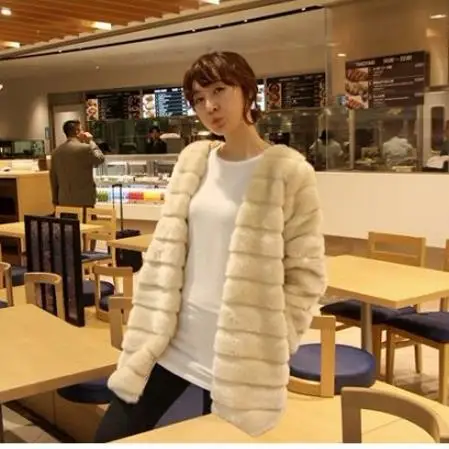 Пальто из искусственного меха 2019 зимняя женская куртка меховое пальто пушистое