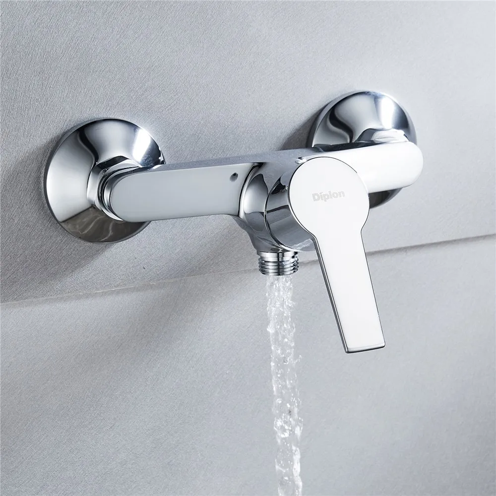 

Diplon Wall Mounted Water Mixer Tap Shower Faucet Bathroom Polished Single Handle ST2593