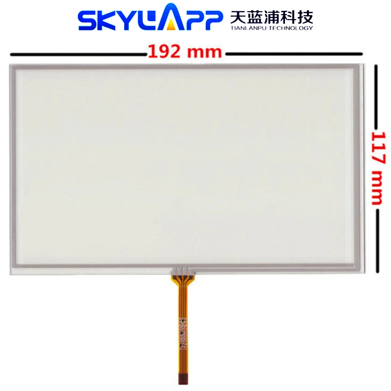 Новый 8-дюймовый сенсорный экран для 192 мм * 117 сопротивление навигации написанная