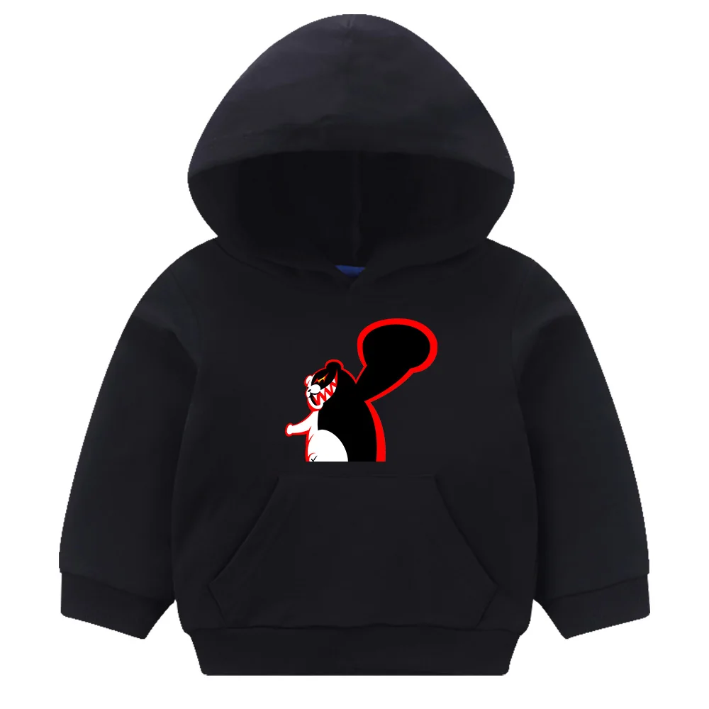 Свитшот с капюшоном Danganronpa Monokuma Детская уличная одежда в стиле Харадзюку